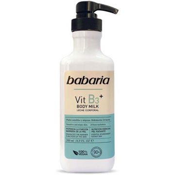 تصویر  شیر بدن ویتامین B3 باباریا | Babaria