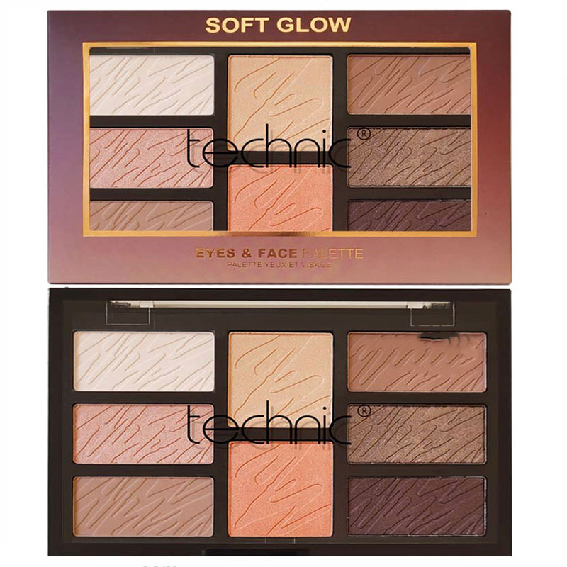 پالت چشم و صورت soft glow تکنیک