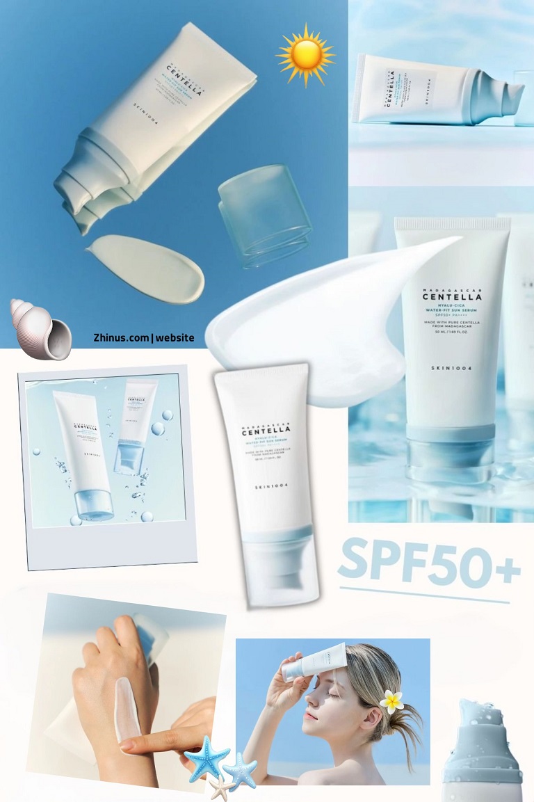 ضد آفتاب روشن کننده سنتلا اسکین 1004 SKIN1004 Madagascar Centella Hyalu-Cica Water-Fit Sun Serum - spf50