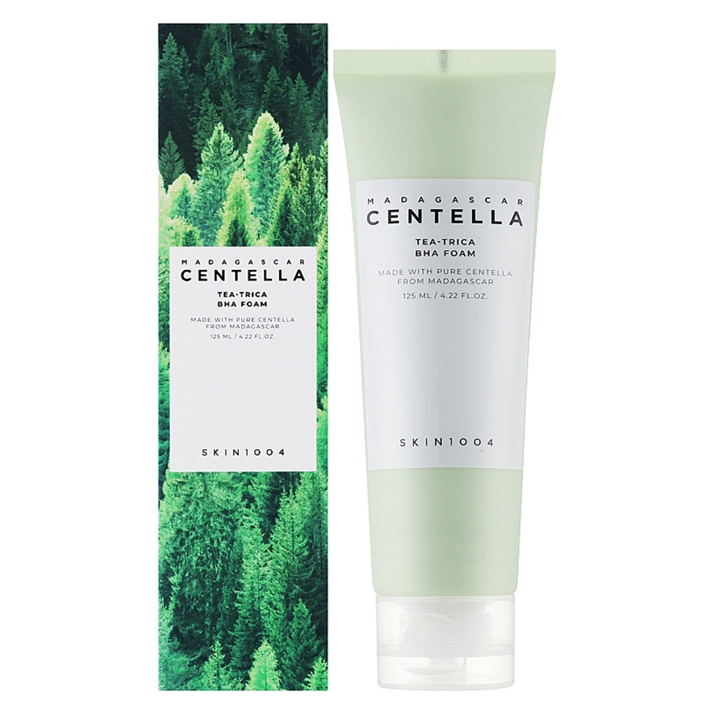 فوم شستشوی ضد جوش تی تریکا سنتلا skin 1004 madagascar centella tea trica bha foam